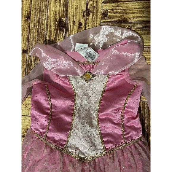 Disney Store Sleeping Beauty Dress Girls M 7/8 - Picture 3 of 9